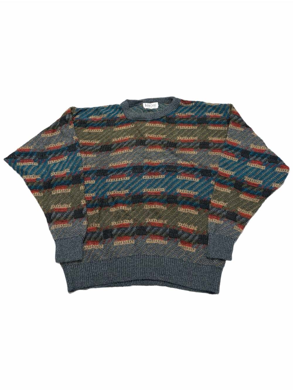 Vintage Jantzen Abstract Patterned Crewneck Knit Sweater
